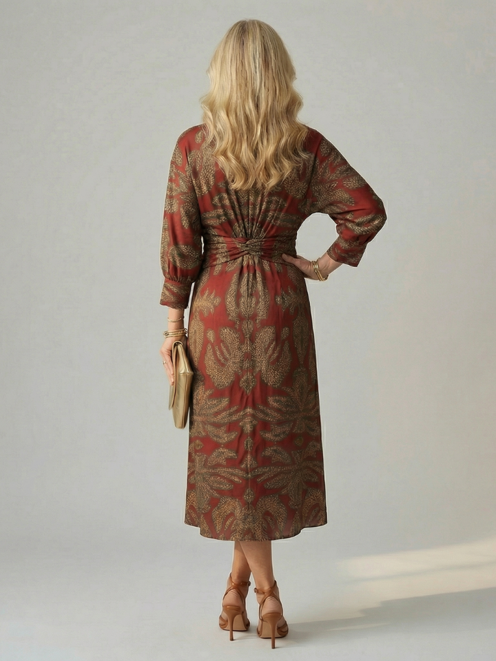 GirardLyon | Robe Midi Wrap Naturelle Lune