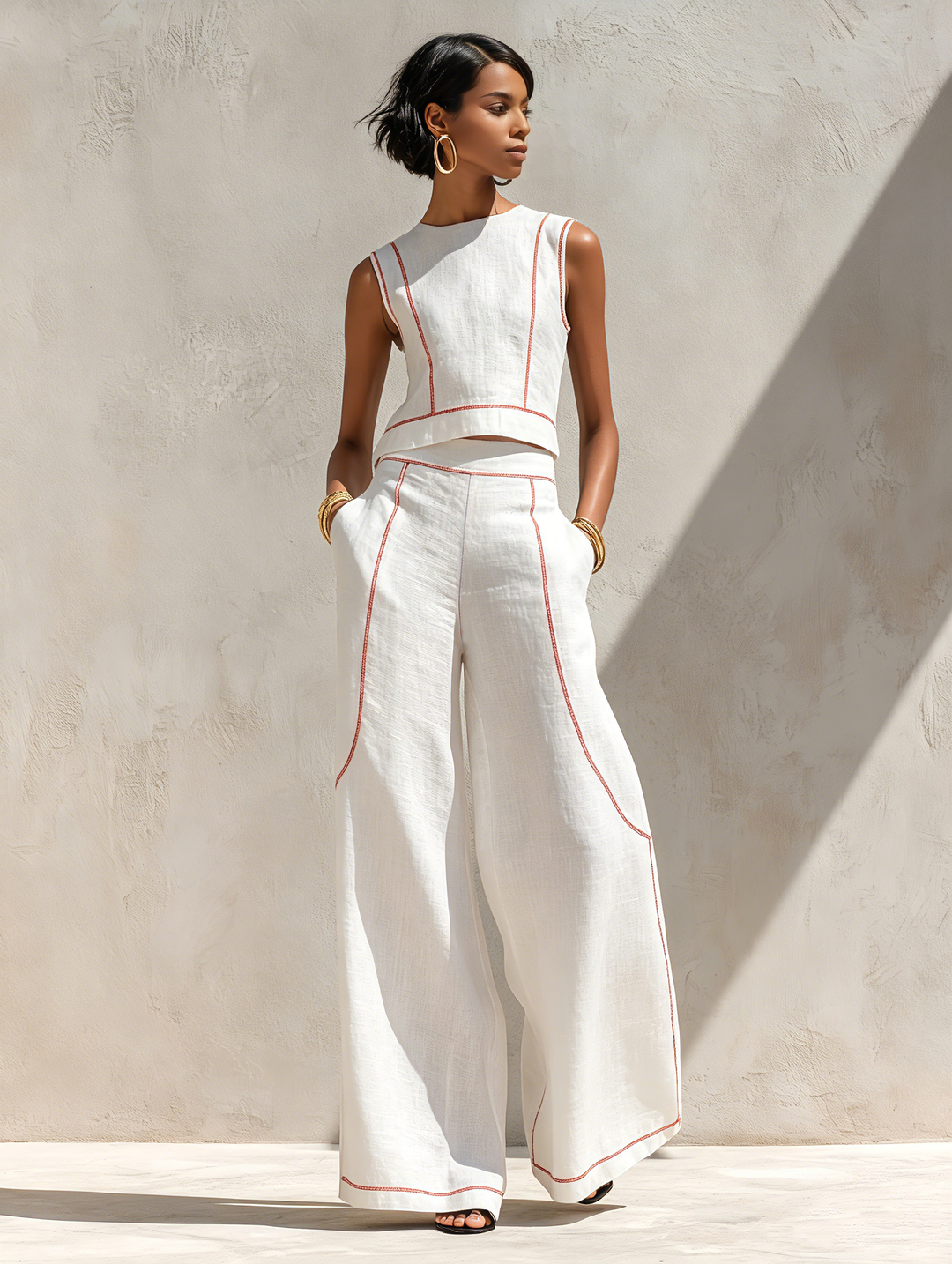 GIRARDLYON | ENSEMBLE CROP TOP SURPIQÛRES FOR WOMAN