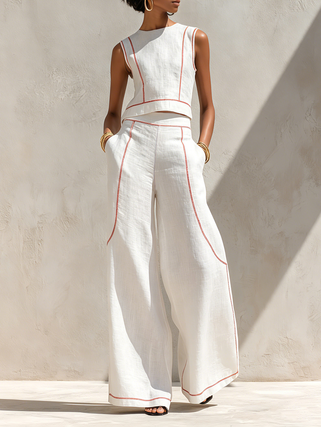GIRARDLYON | ENSEMBLE CROP TOP SURPIQÛRES FOR WOMAN