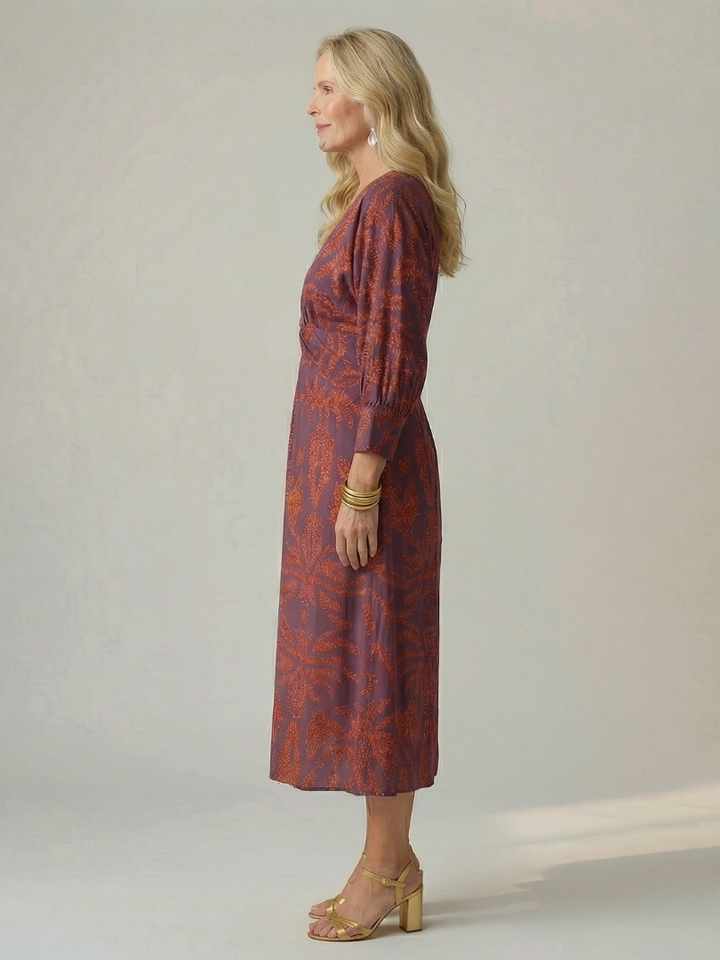 GirardLyon | Robe Midi Wrap Naturelle Lune