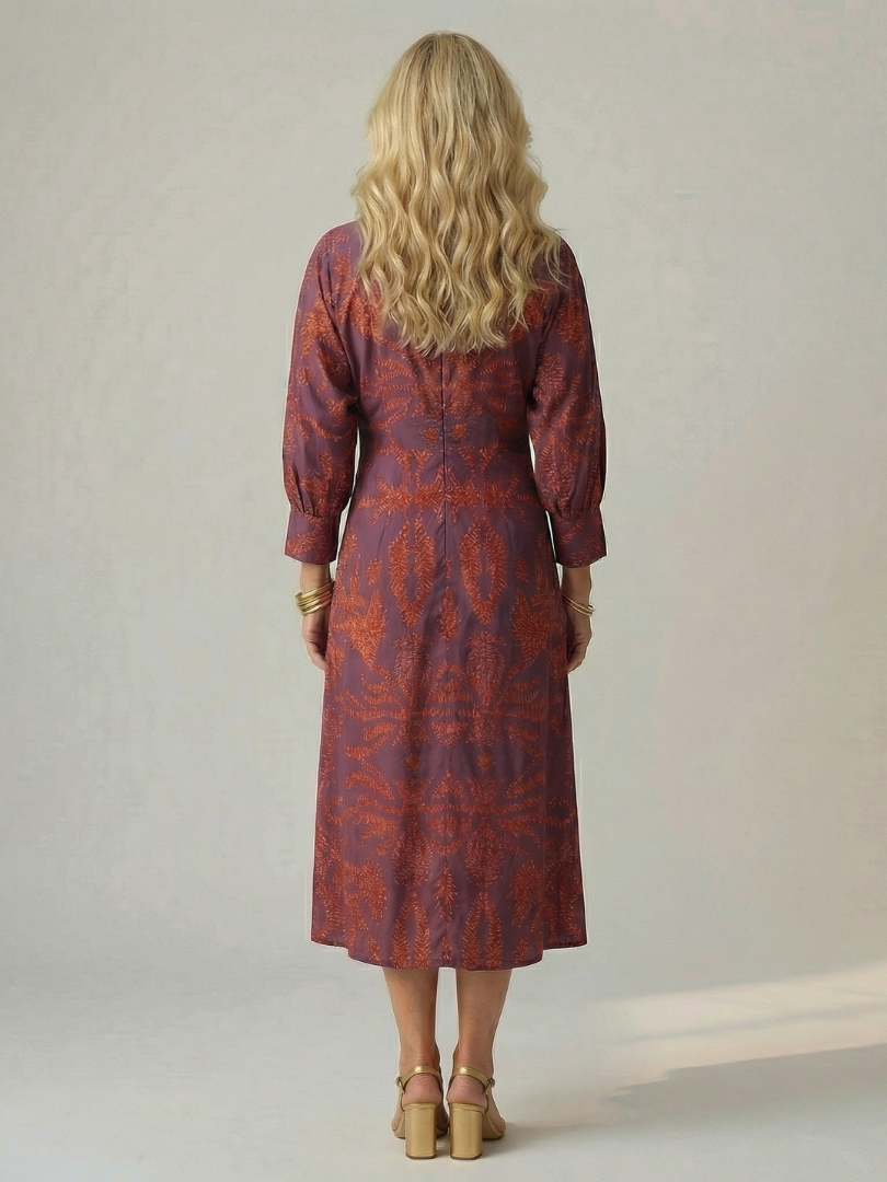 GirardLyon | Robe Midi Wrap Naturelle Lune