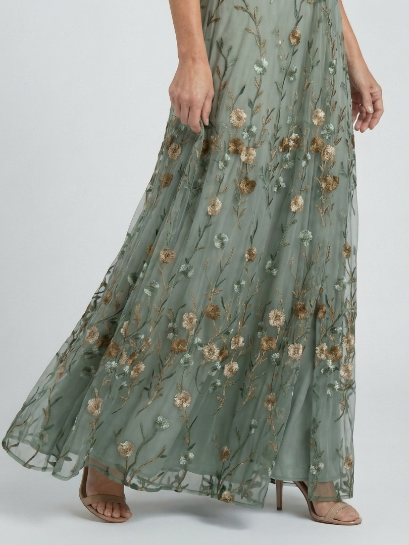 GirardLyon | Robe Maxi Halter Bloom Flow Selora