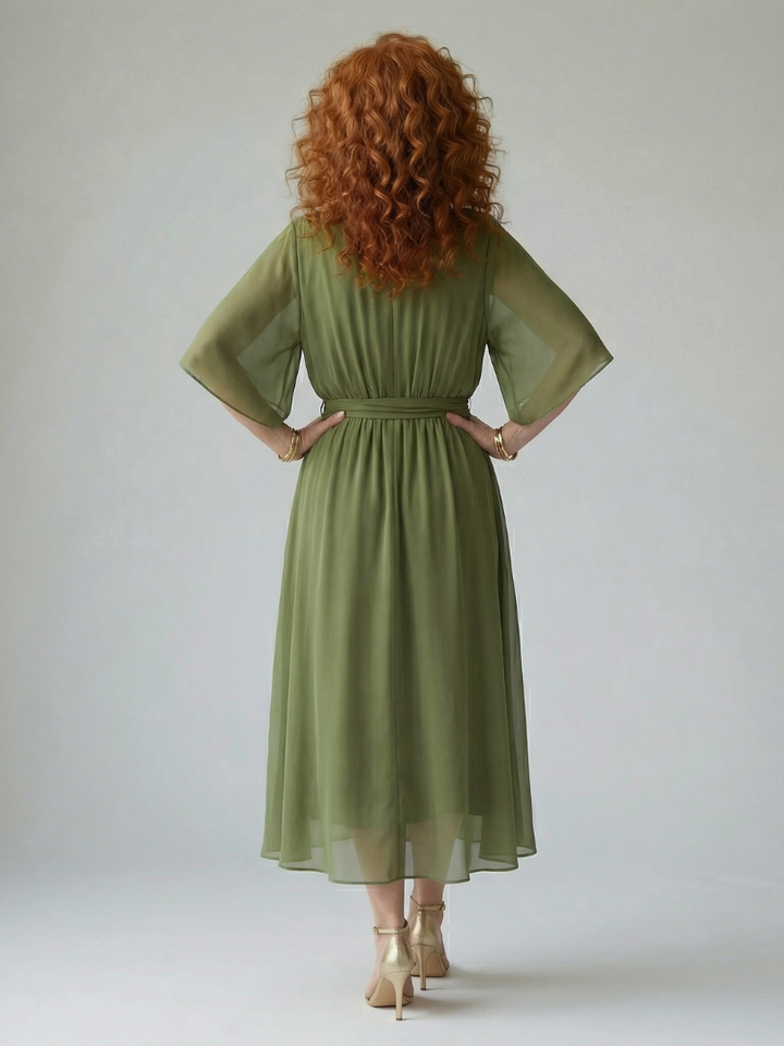 GirardLyon | Robe Midi Drapée Elric
