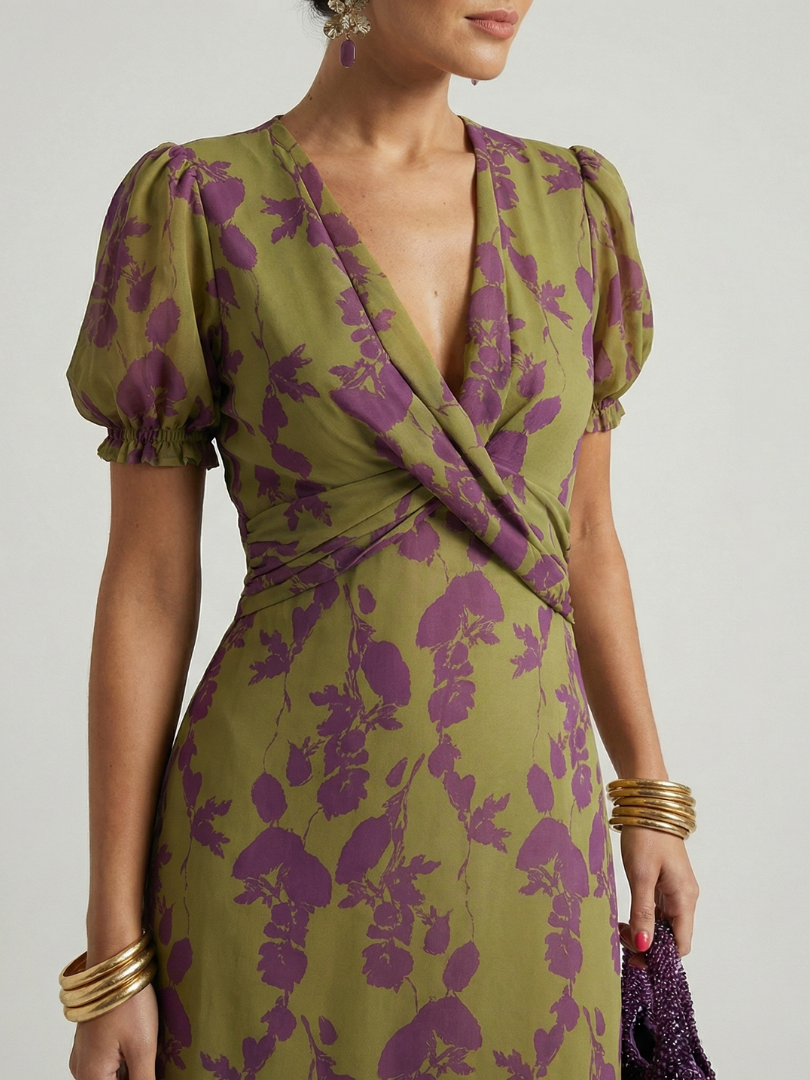 GirardLyon | Robe Midi Florale Détendue Virel