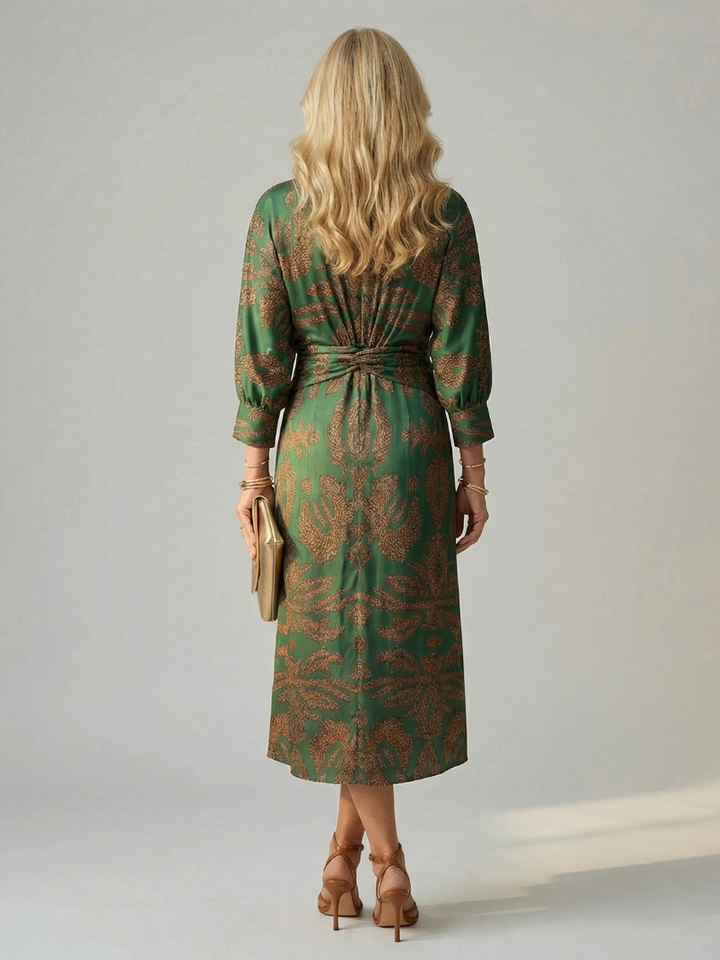 GirardLyon | Robe Midi Wrap Naturelle Lune