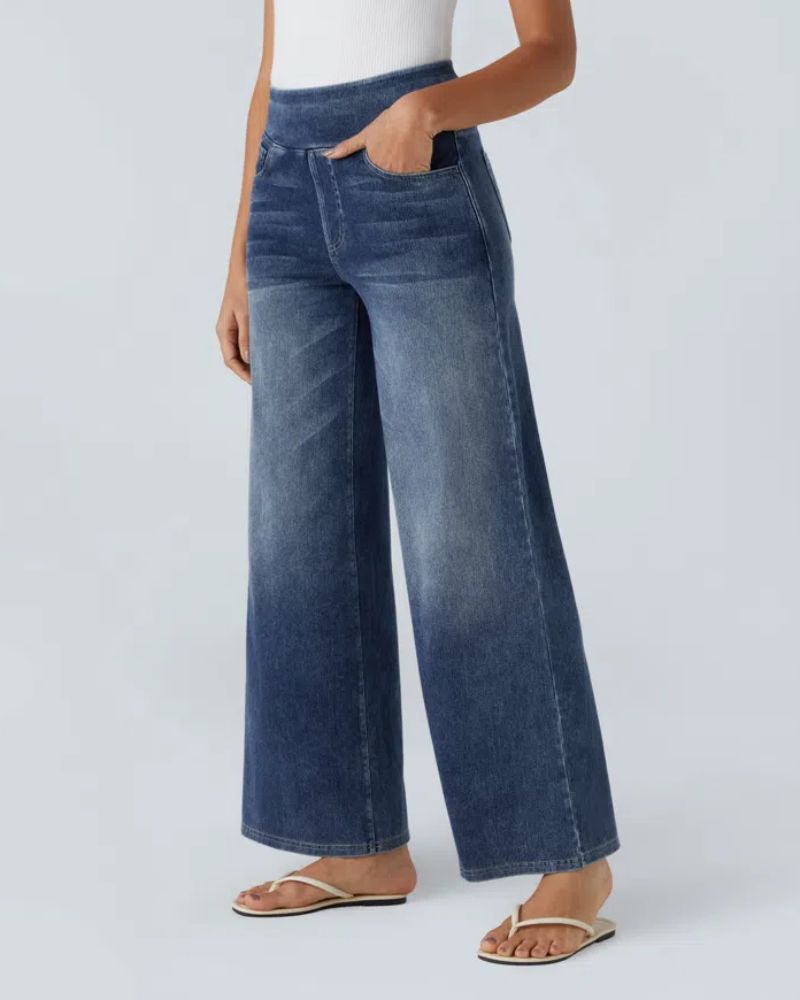 Ainsley - Jeans À Jambe Large Confortables