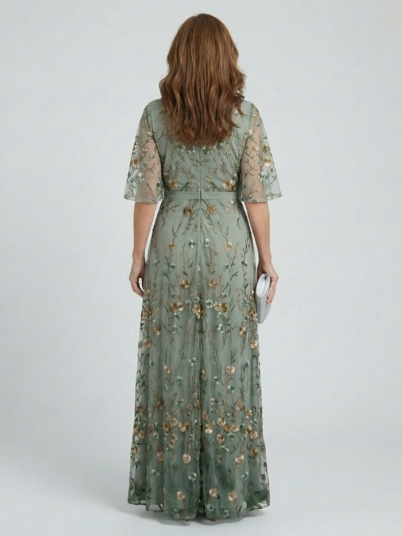 GirardLyon | Robe Maxi Halter Bloom Flow Selora