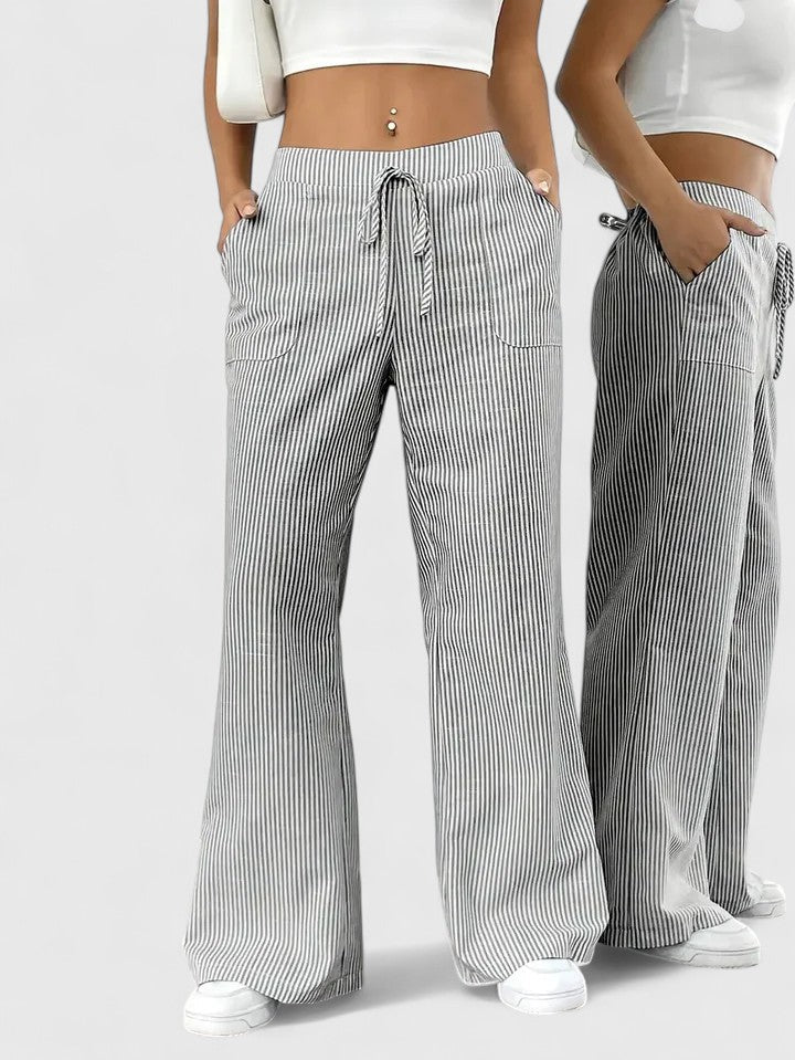 Dominique - Pantalon Large Élégant
