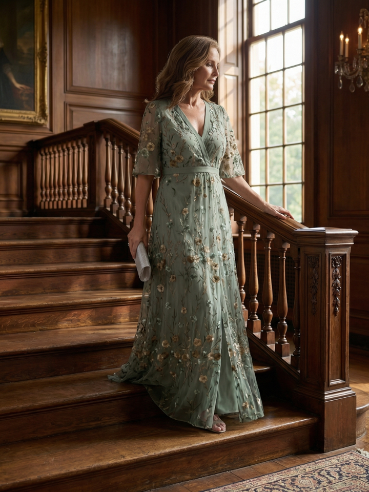 GirardLyon | Robe Maxi Halter Bloom Flow Selora