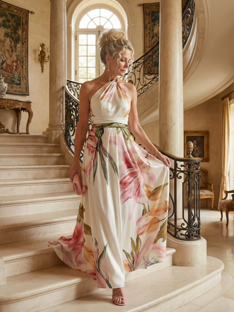 GirardLyon | Robe Maxi Fleurie Légère Amiel