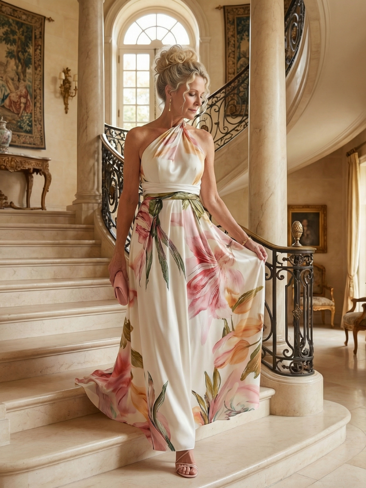 GirardLyon | Robe Maxi Fleurie Légère Amiel