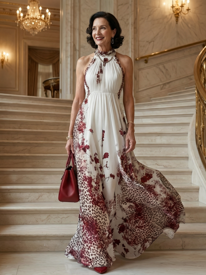 GirardLyon | Robe Maxi Plissée Blanche Orlune