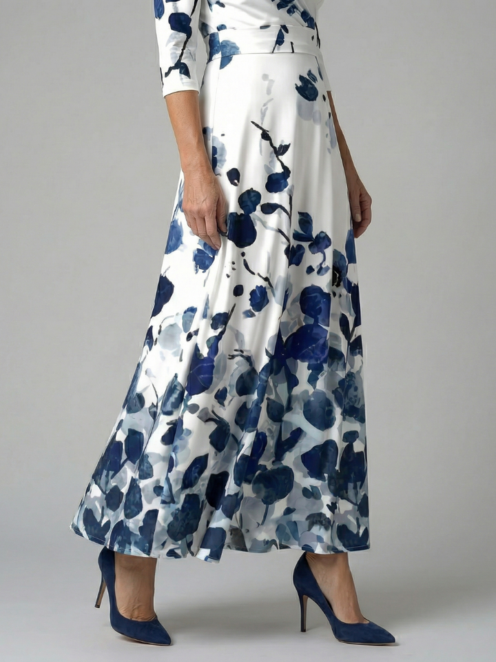 GirardLyon | Robe Midi Croisée à Col Celine