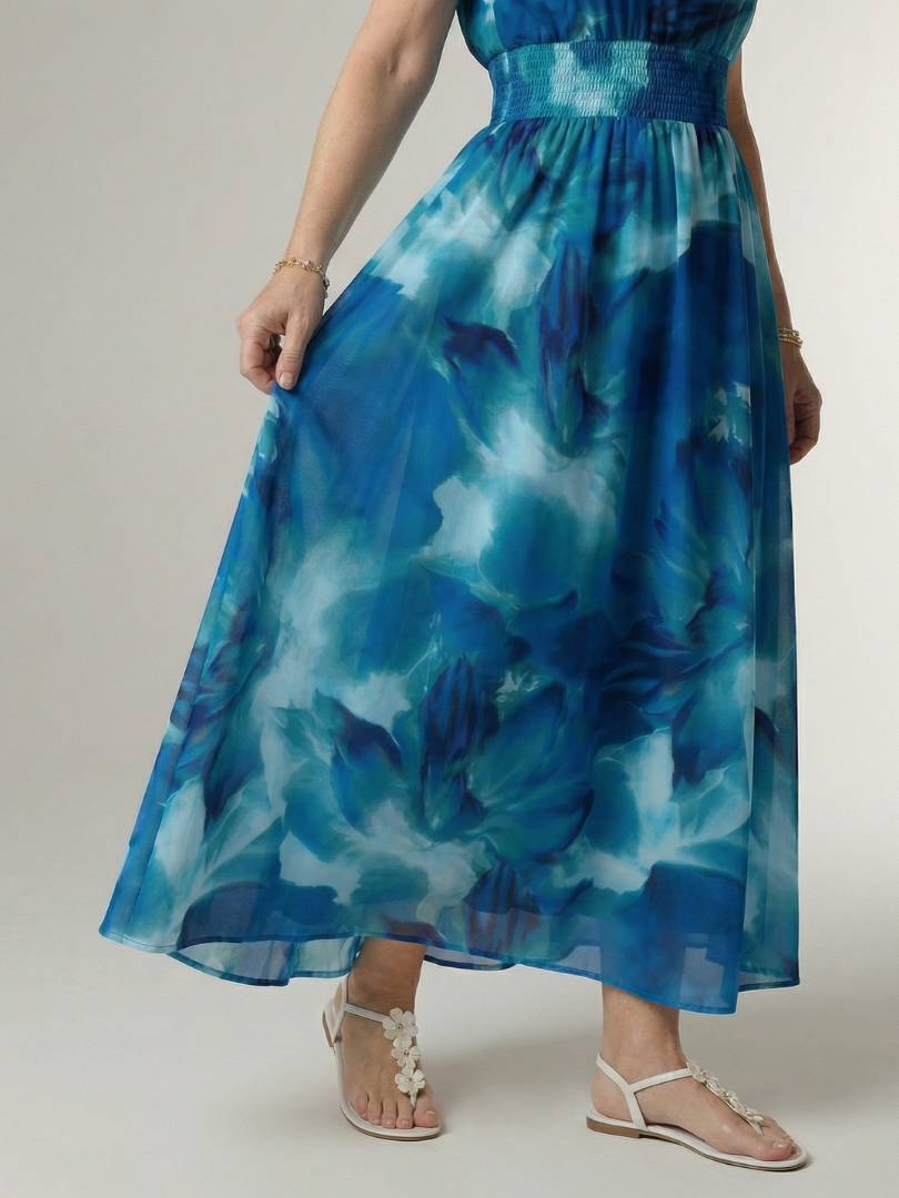 GirardLyon | Robe Midi à Encolure Halter Froncée Sylin