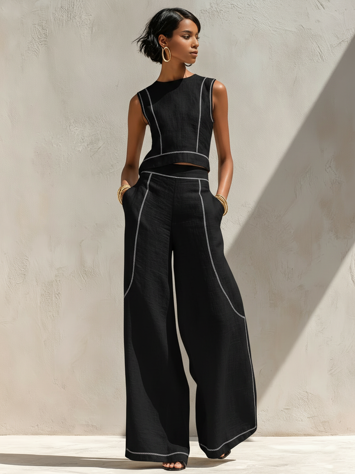 GIRARDLYON | ENSEMBLE CROP TOP SURPIQÛRES FOR WOMAN