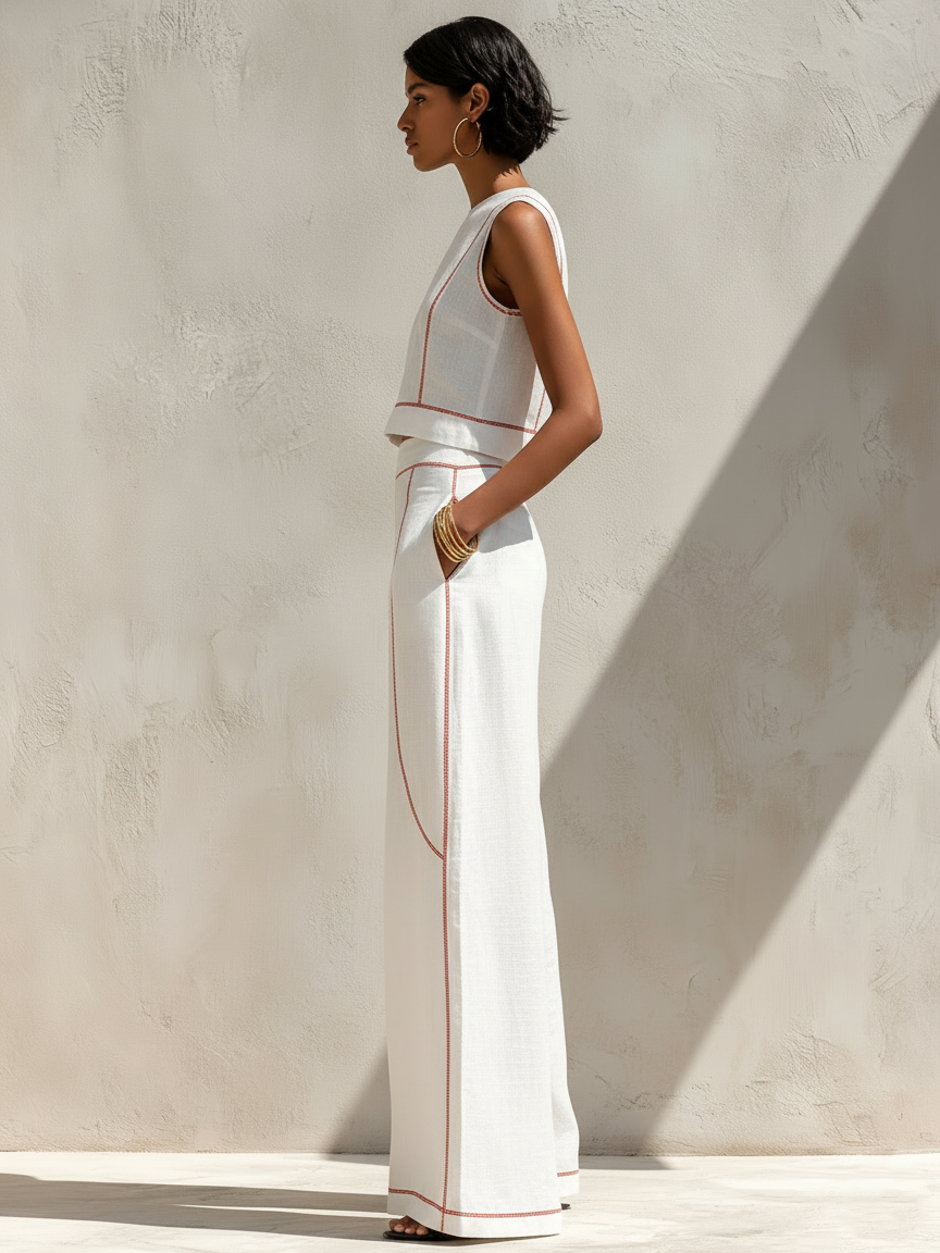 GIRARDLYON | ENSEMBLE CROP TOP SURPIQÛRES FOR WOMAN