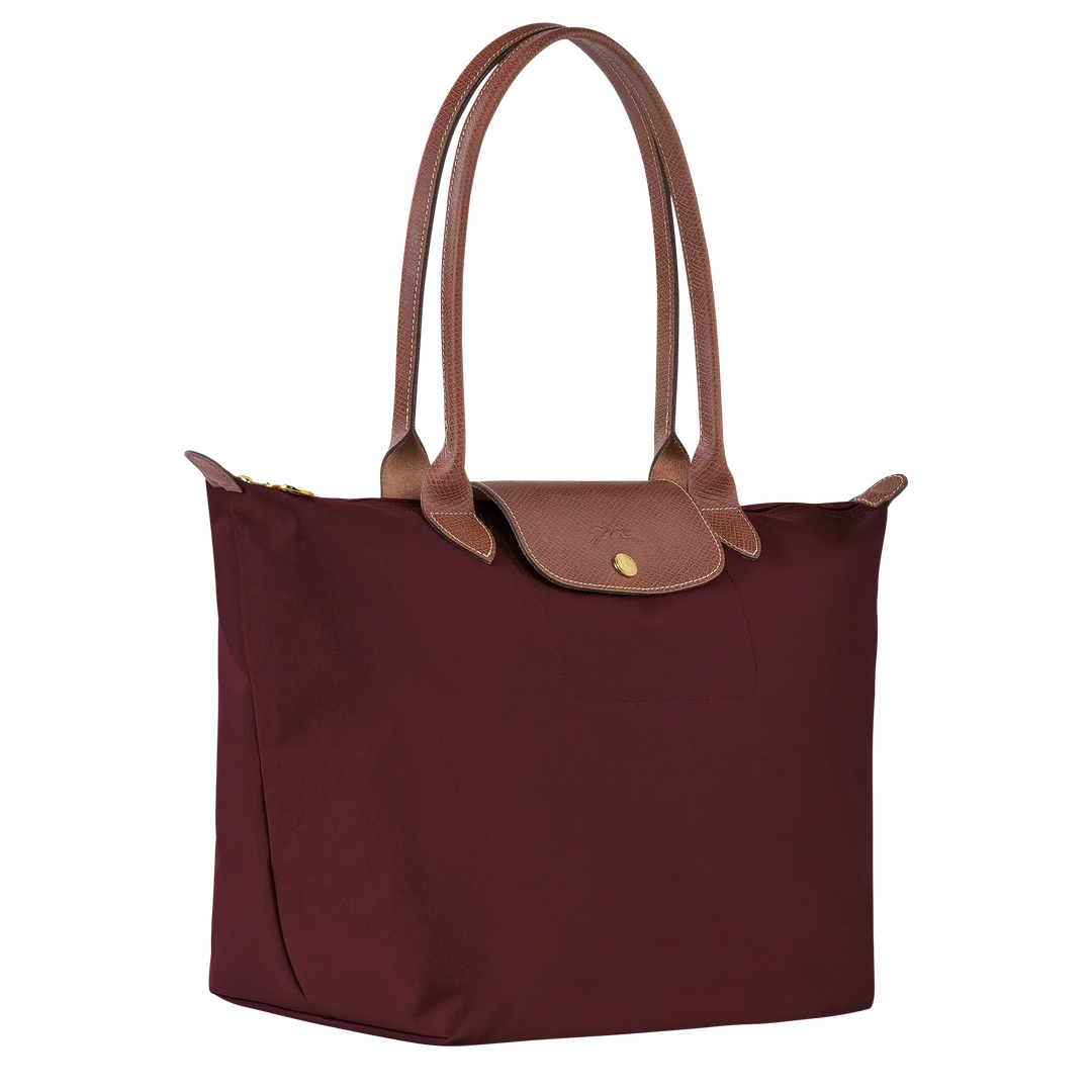 Longchamp - Grand sac cabas Le Pliage, bordeaux