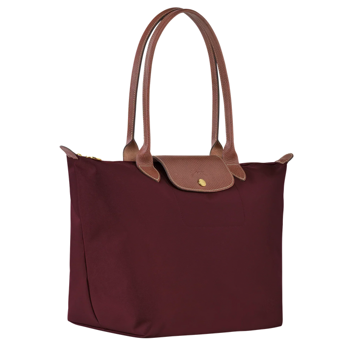 Longchamp - Grand sac cabas Le Pliage, bordeaux
