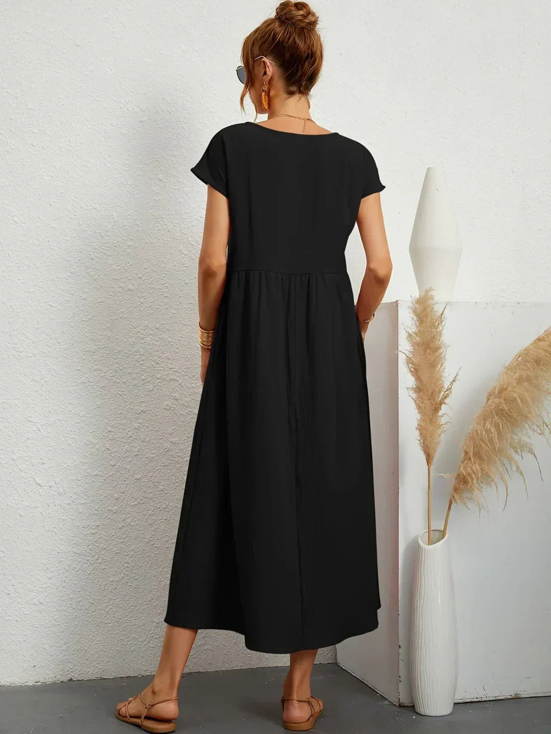 Gabrielle™ — Robe midi fluide élégance intemporelle