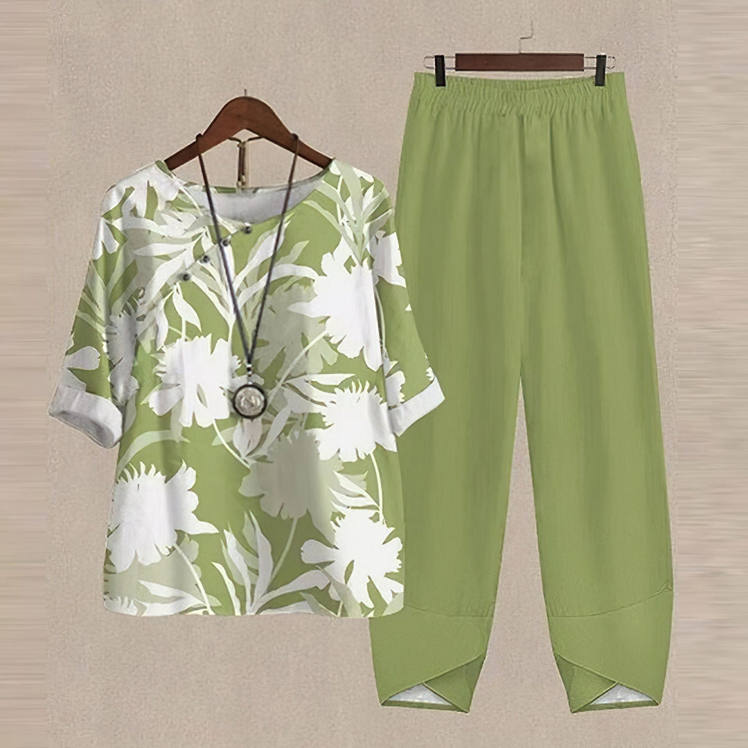 Lilou - Ensemble chemise et pantalon confortable et chic