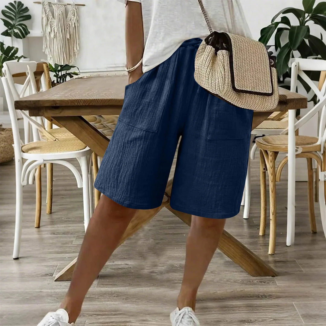 Sienna - Short en coton et lin
