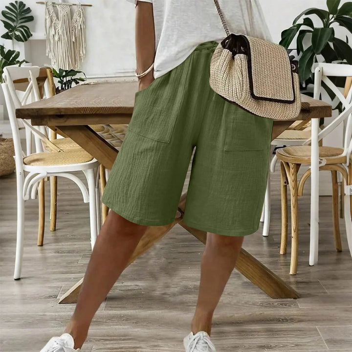 Sienna - Short en coton et lin