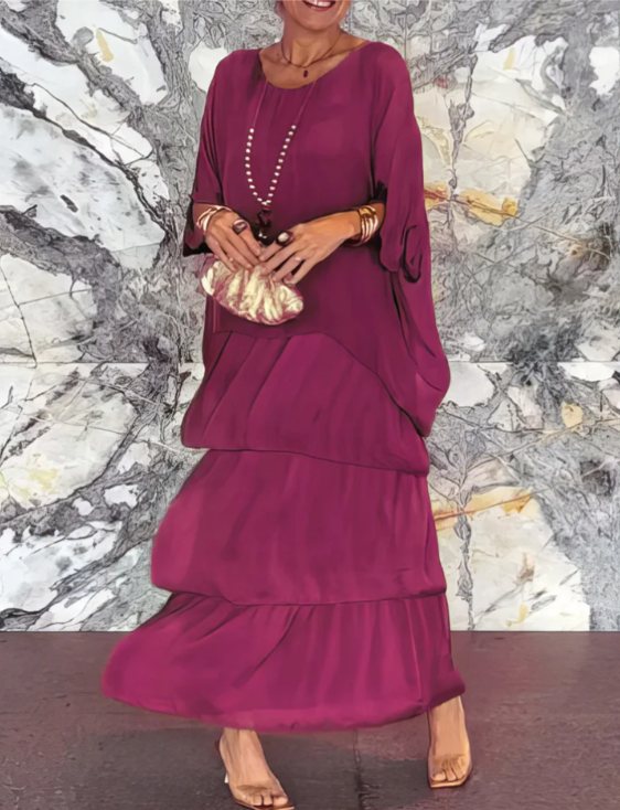 Lara | Robe longue fluide et élégante