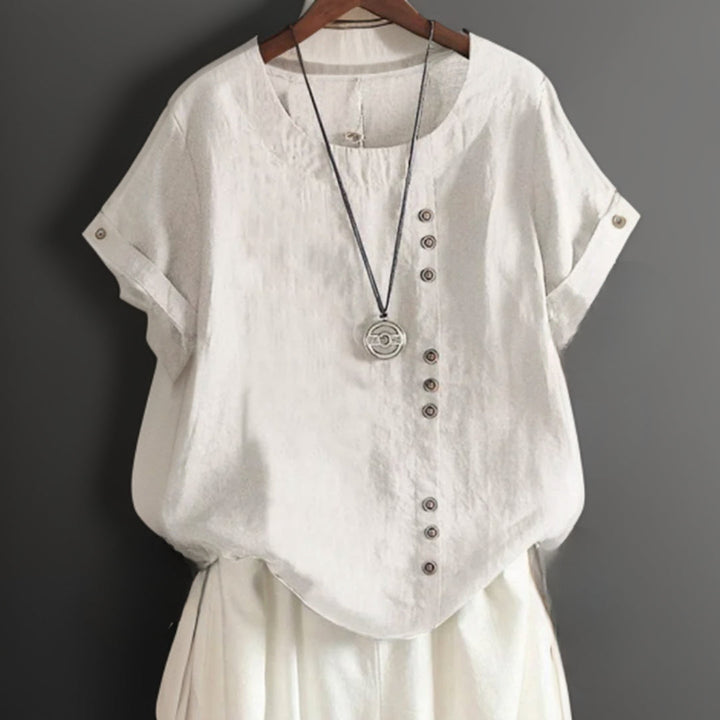 Isla - Chic T-Shirt avec boutons