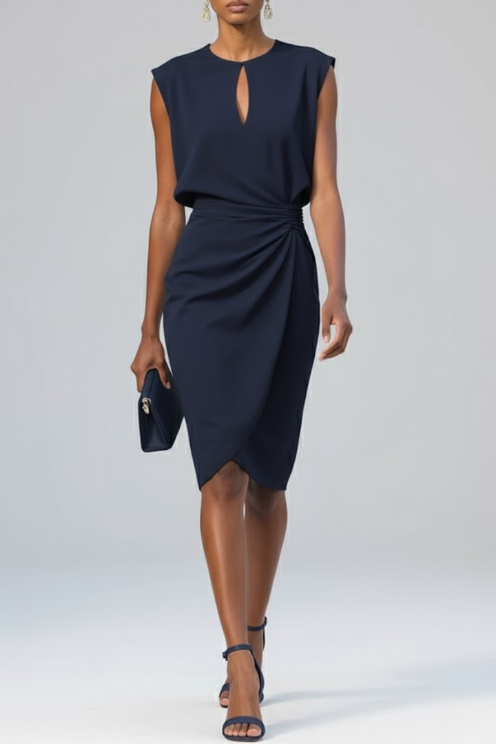 GIRARDLYON | ROBE MIDI COL CLÉ FOR WOMAN