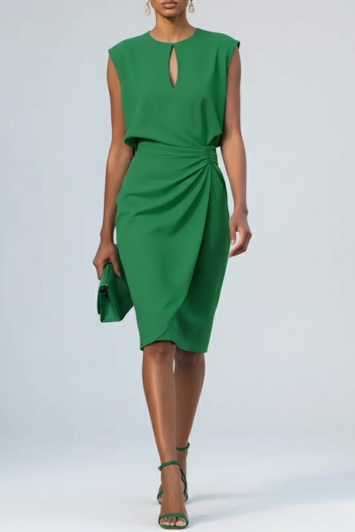 GIRARDLYON | ROBE MIDI COL CLÉ FOR WOMAN