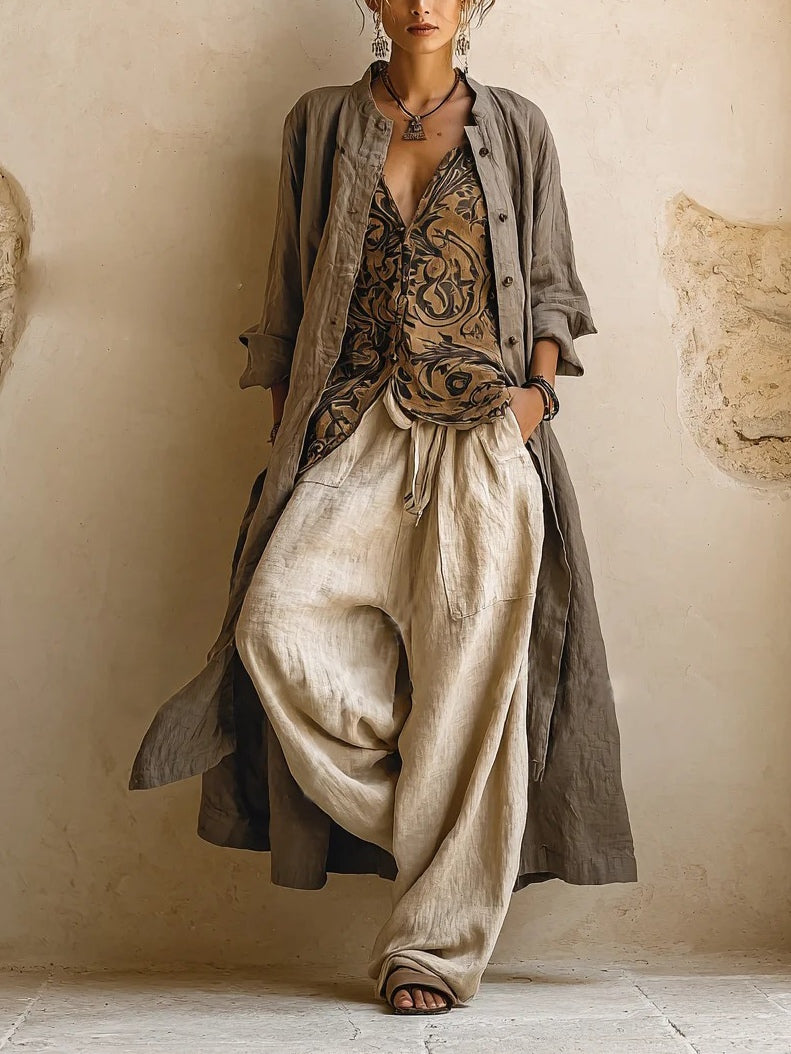 GIRARDLYON | MANTEAU LONG BOUTONNÉ FOR WOMAN