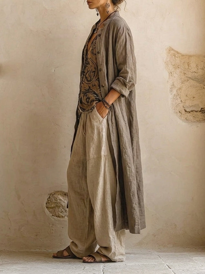 GIRARDLYON | MANTEAU LONG BOUTONNÉ FOR WOMAN