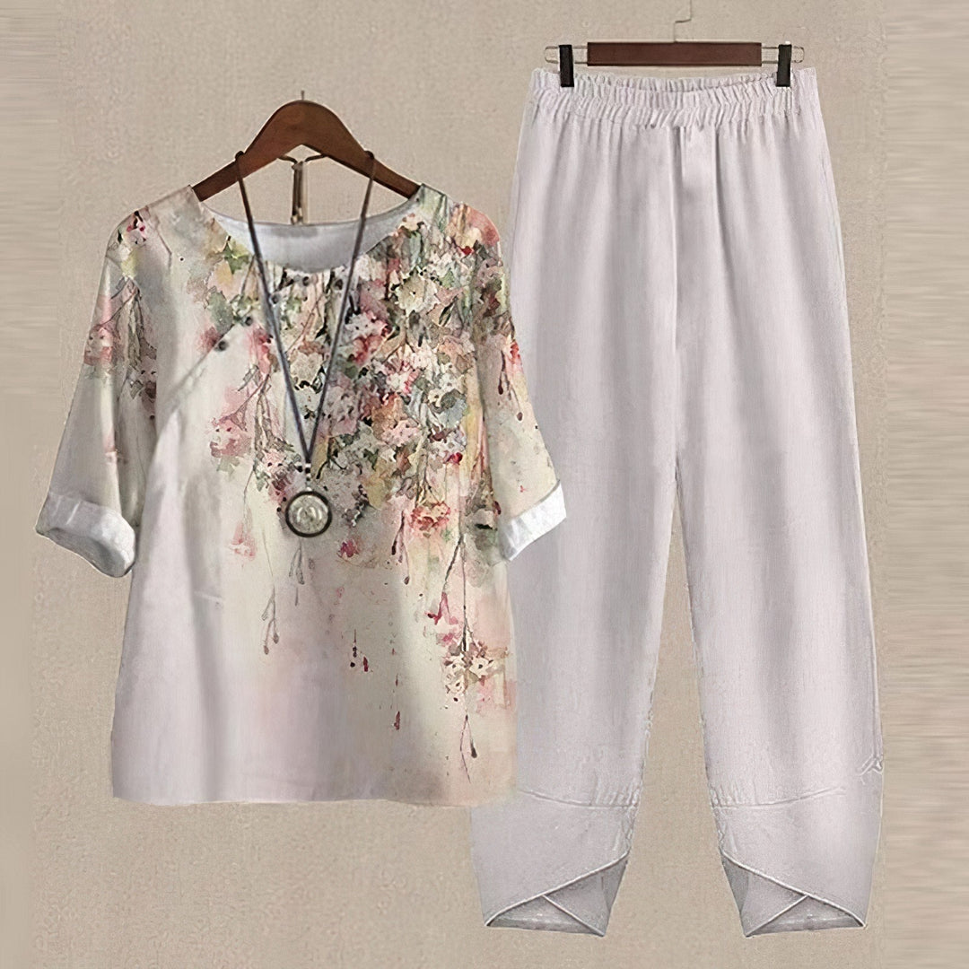 Lilou - Ensemble chemise et pantalon confortable et chic