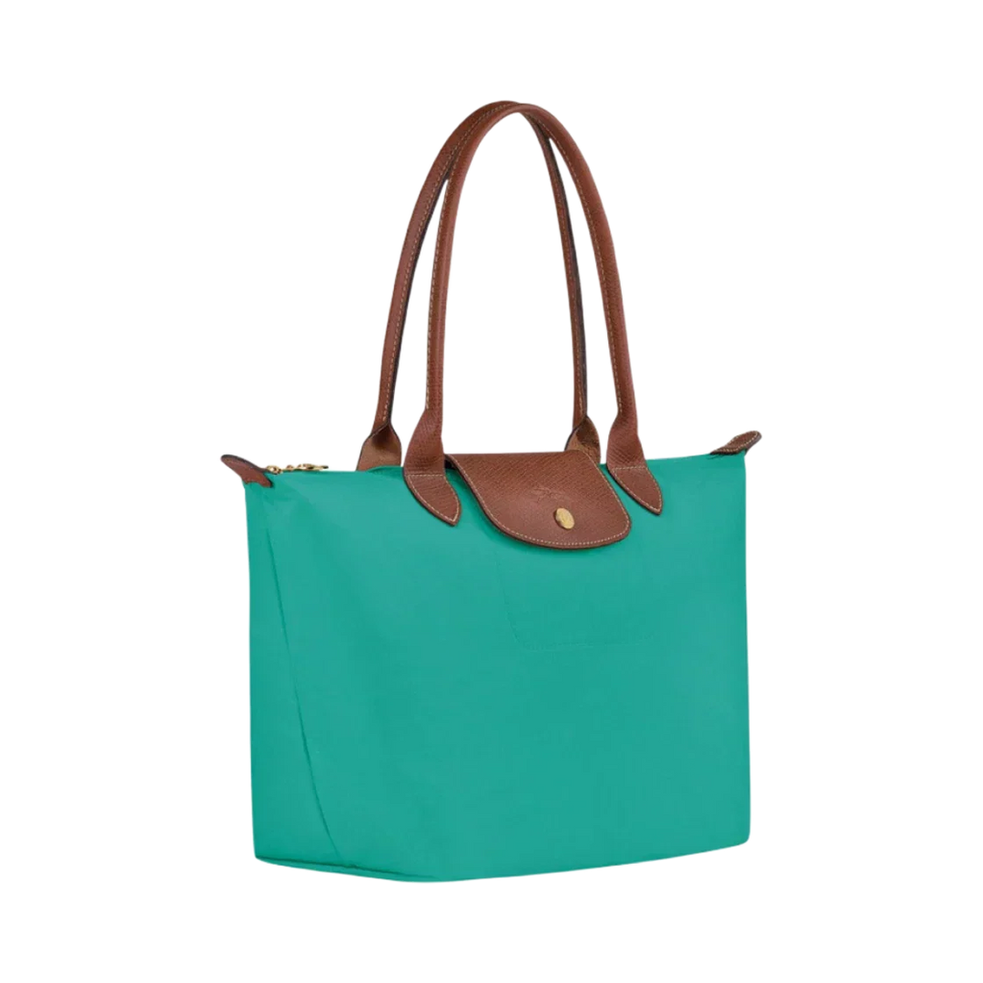 Longchamp - Grand sac cabas Le Pliage, turquoise