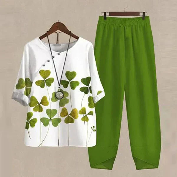 Lilou - Ensemble chemise et pantalon confortable et chic