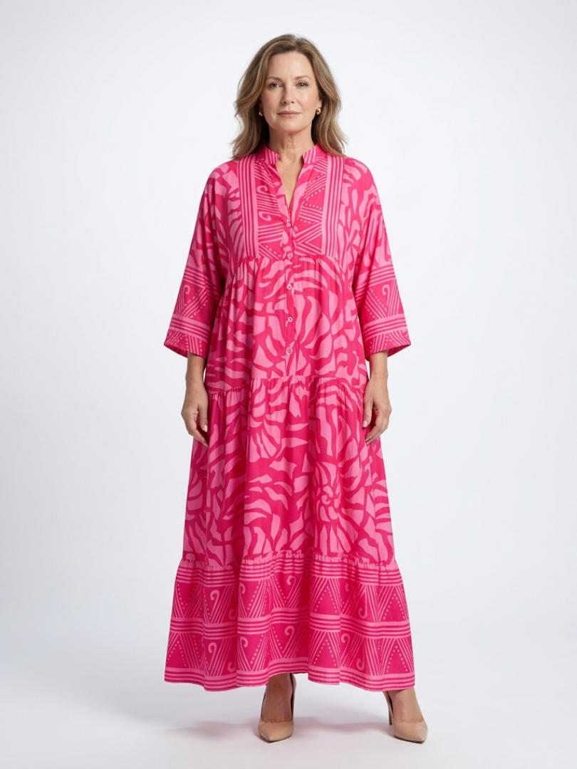 GirardLyon | Robe Midi à Boutons Marielle
