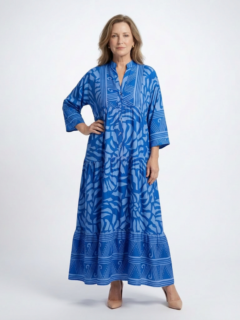 GirardLyon | Robe Midi à Boutons Marielle