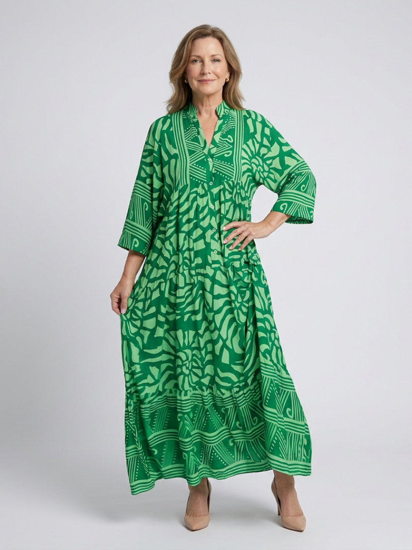 GirardLyon | Robe Midi à Boutons Marielle