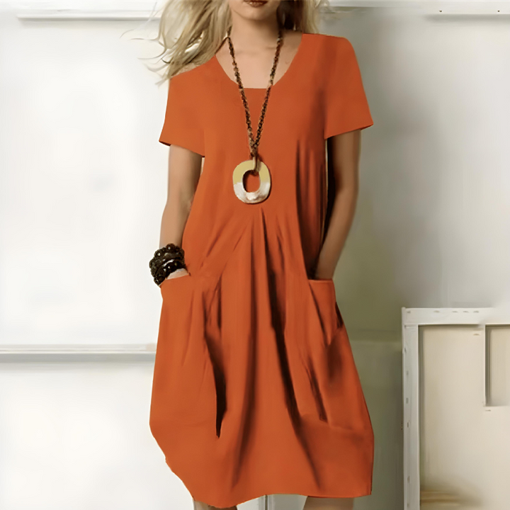 Céline™ — Robe fluide élégance ventre sublimé