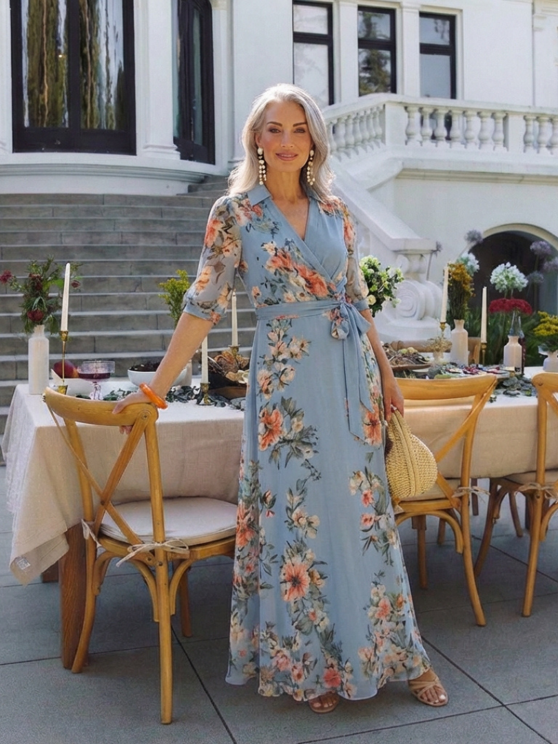 GirardLyon | Robe Maxi à Enveloppe Elowen