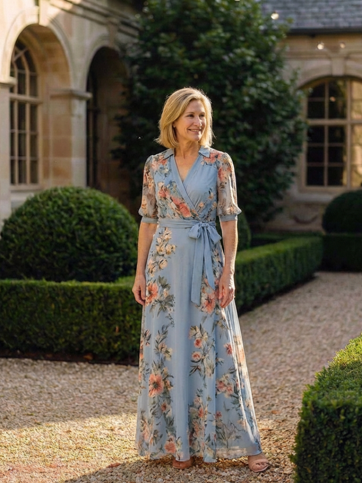 GirardLyon | Robe Maxi à Enveloppe Elowen